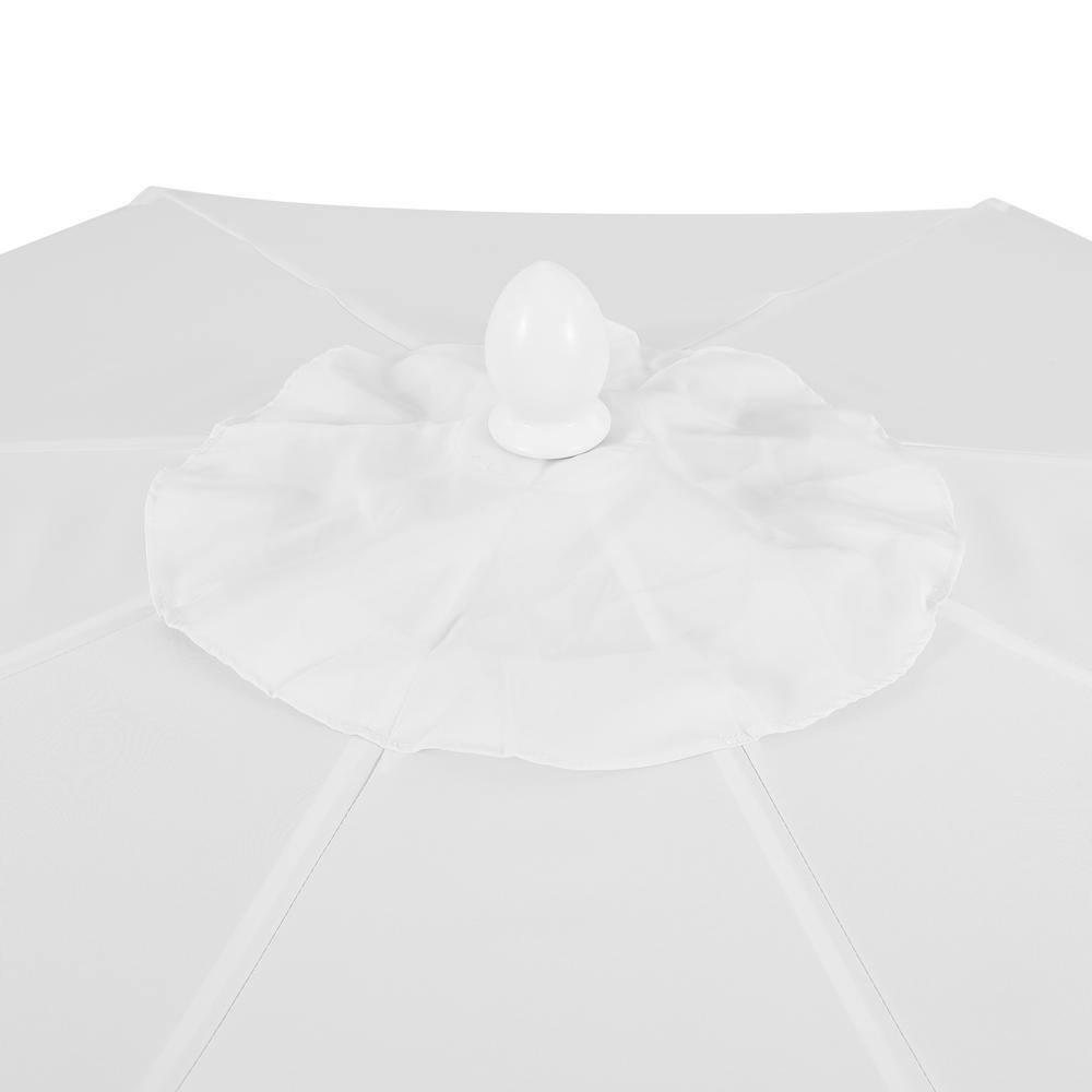 Arlmont & Co. Taveon 9 ft. Classic MidCentury Market Patio Umbrella with UV Protection, Auto-Tilt, and Crank | Wayfair