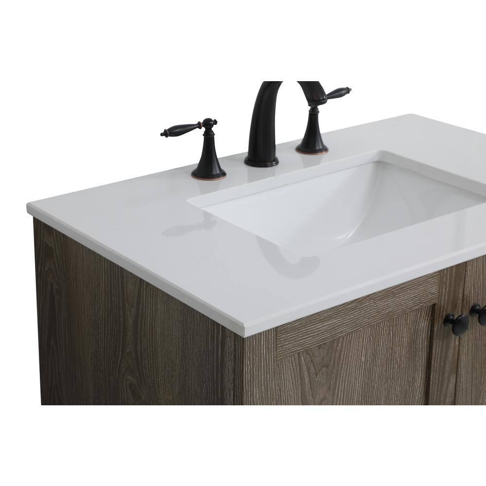 Elegant Kitchen and Bath Elegant Kitchen and Bath 30 Inch Single Bathroom Vanity with Backsplash
