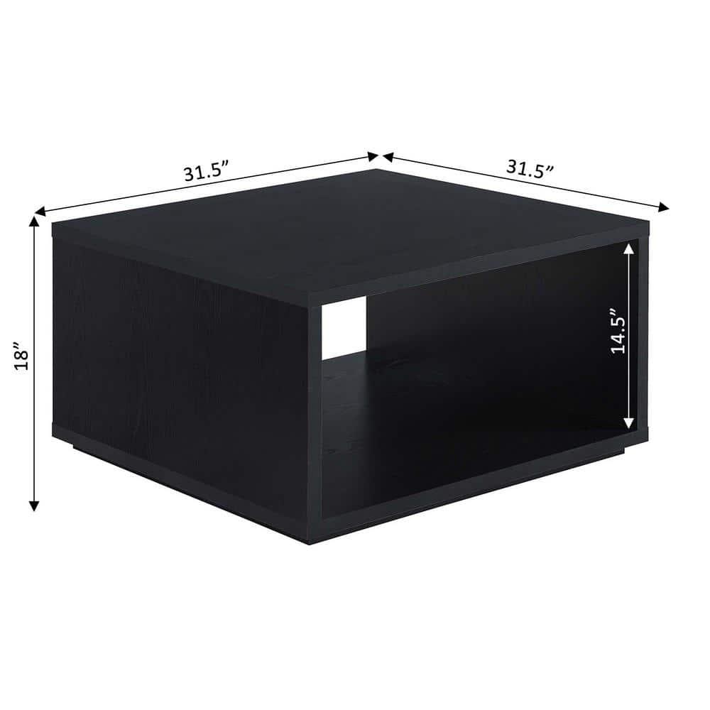 Haught Floor Shelf Coffee Table with Storage