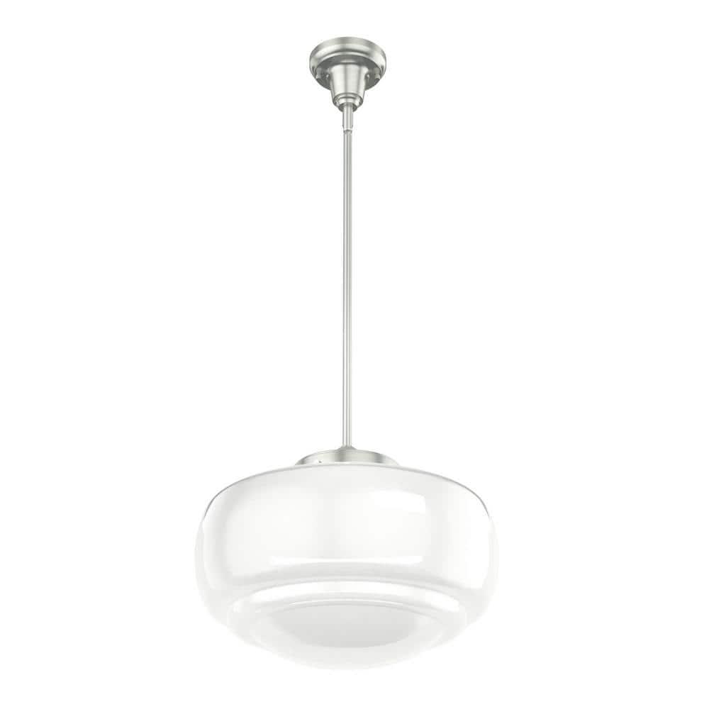 Saddle Creek 1 - Light Single Schoolhouse Pendant with Glass