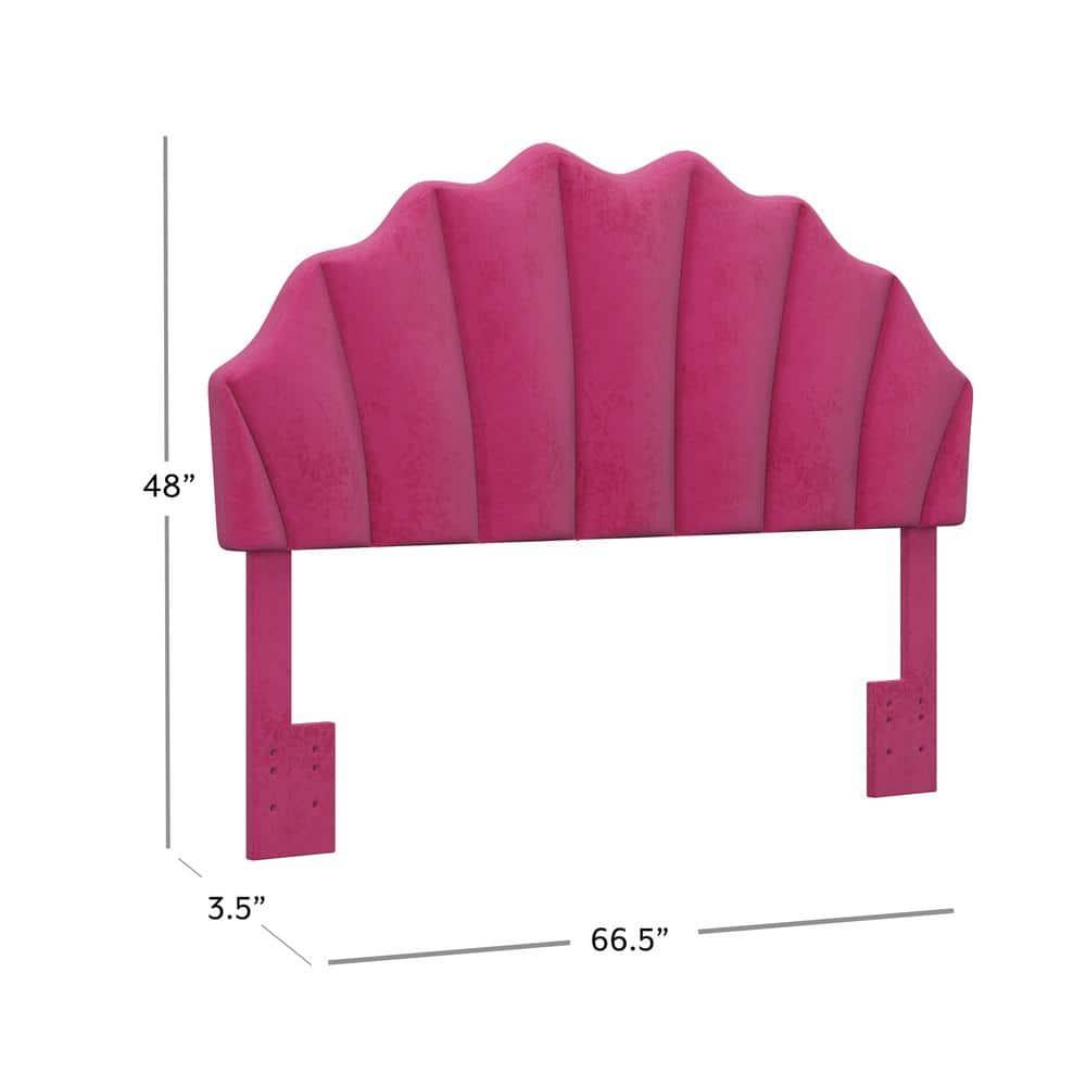 Elina Upholstered Full/Queen Headboard, Pink, by Hillsdale Living Essentials