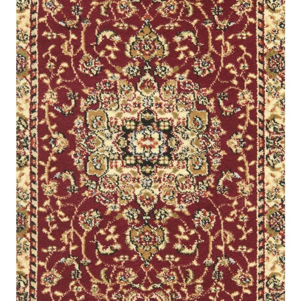 Lyndhurst LNH329 Power Loomed Runner Rug - Red/Ivory - 2'3"x6' - Safavieh