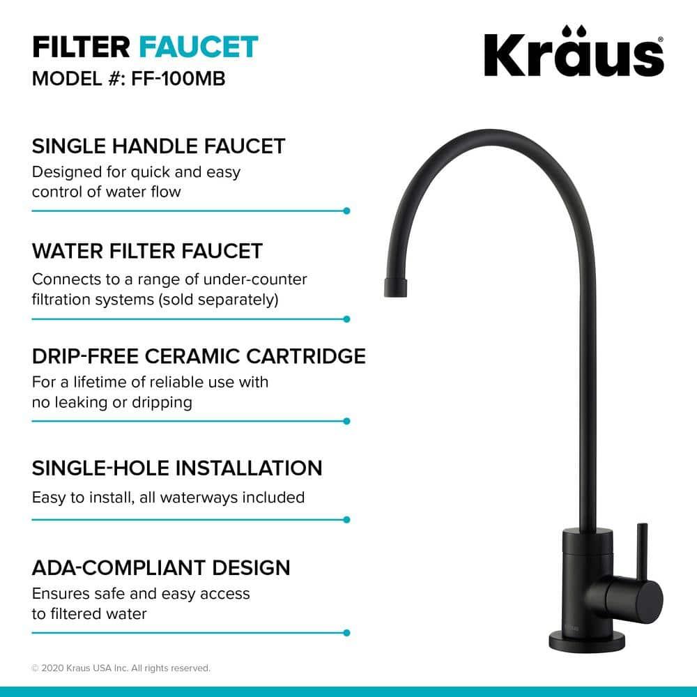 KRAUS Bolden Commercial Style 2-Function Single Handle Pull Down Kitchen Faucet