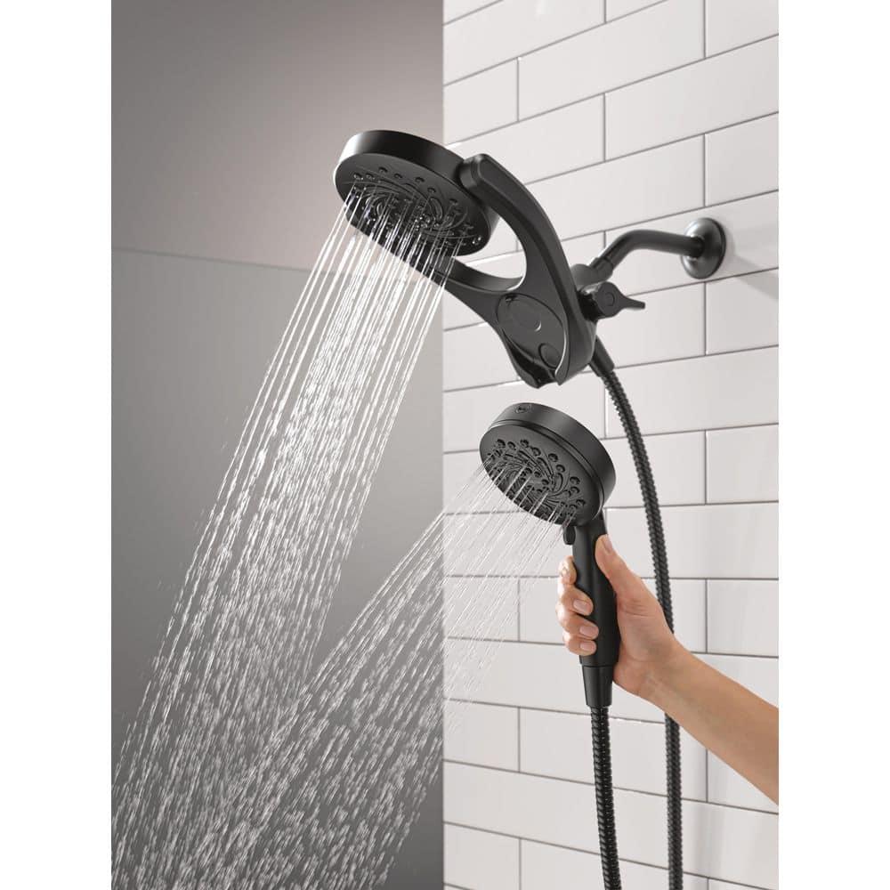 5-Setting HydroRain 2-in-1 Dual Shower Head with ProClean Spray