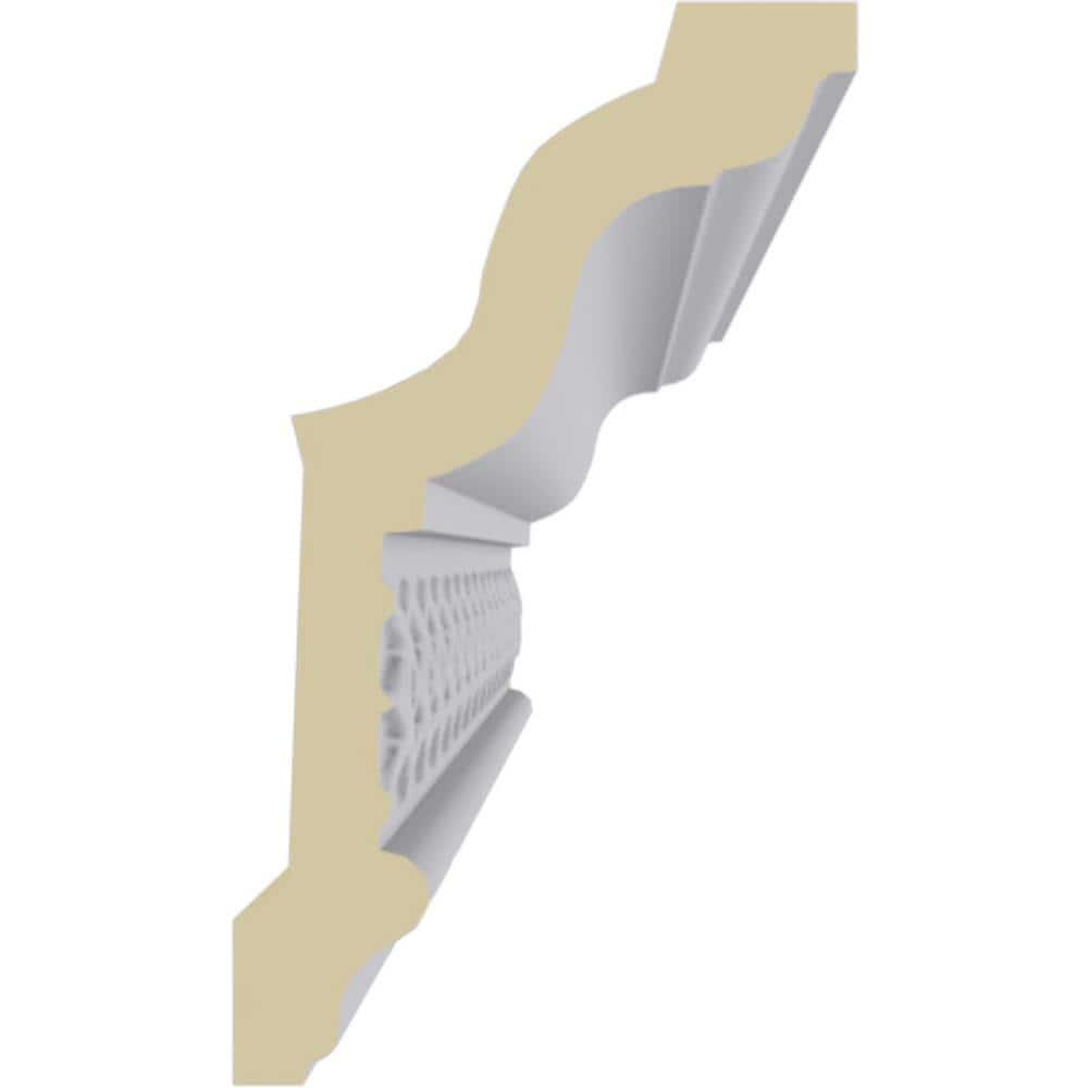 Ekena Millwork 4 1/8"H x 2 3/8"P x 4 7/8"F x 94 1/2"L, (2 3/4" Repeat), Robin Crown Moulding
