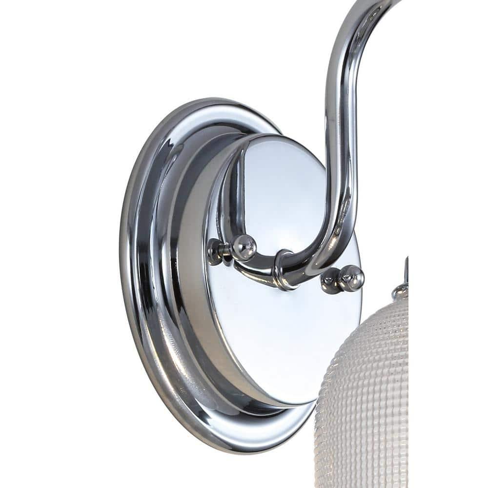 17.25" Metal/Glass Vanity Wall Light, ETL Listed, Bright Bathroom Fixture - JONATHAN Y