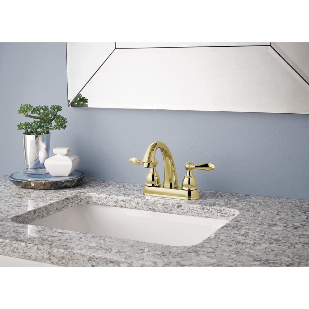 Windemere Centerset Bathroom Faucet with Drain Assembly, 2-handle Bathroom Sink Faucet
