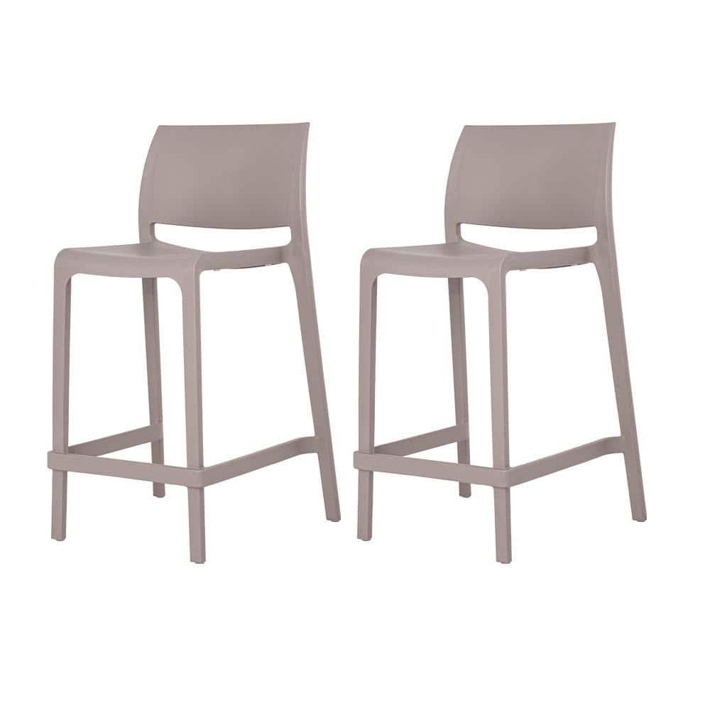 2pc Sensilla Stackable Counter Stools - Gray - Lagoon