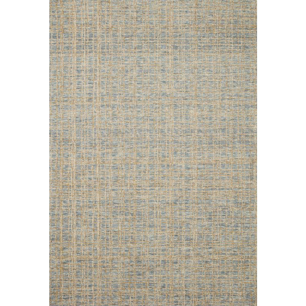 Polly I Hand-Tufted Wool Rug by Chris Loves Julia x Loloi - Blue and Sand / 2' x 5'