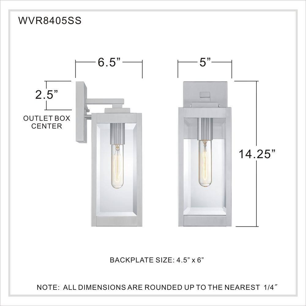 Quoizel Lighting Westover 1 - Light Sconce in  Stainless Steel