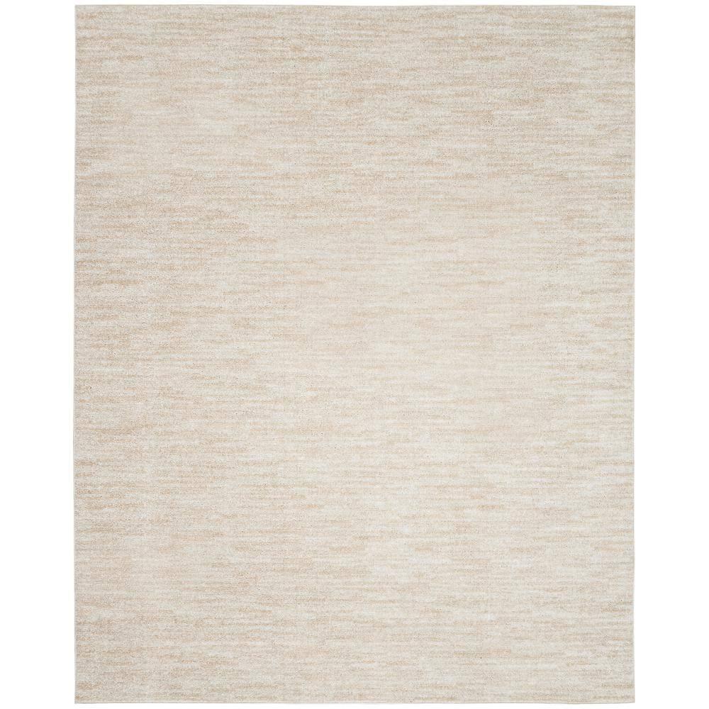 Nourison Essentials Easy Care Indoor Outdoor Area Rug - Ivory Beige 8' x 11'
