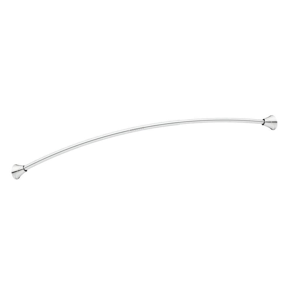 Moen 5-Foot Adjustable Tension Single Curved Shower Curtain Rod