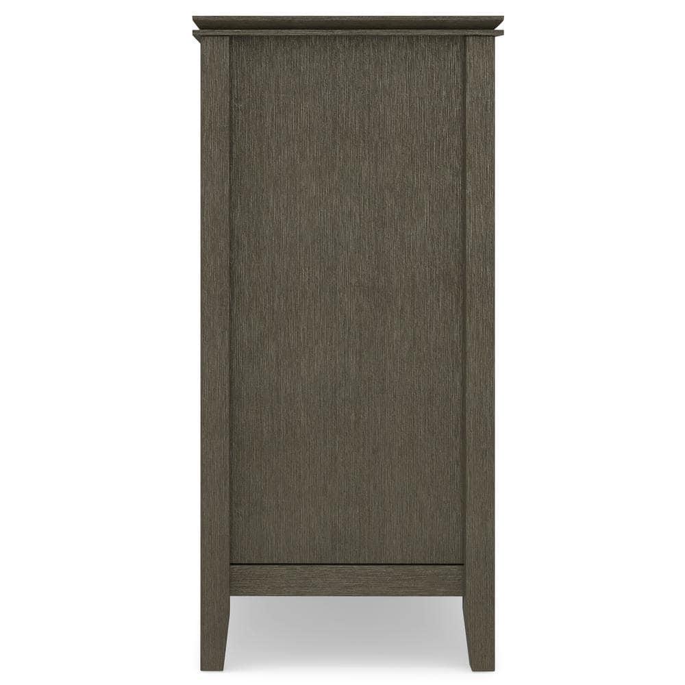 Simpli Home Artisan 53"W Solid Wood Contemporary Tall TV Stand for TVs up to 60" with Adjustable Shelves