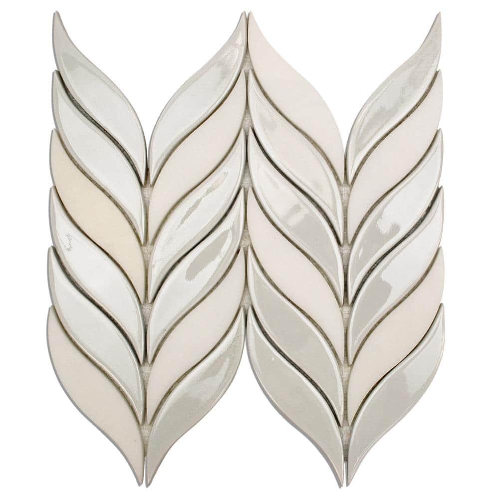 Divine Sprig 2" x 3" Ceramic Mosaic Wall Tile (0.86 Sq. Ft. / Sheet)