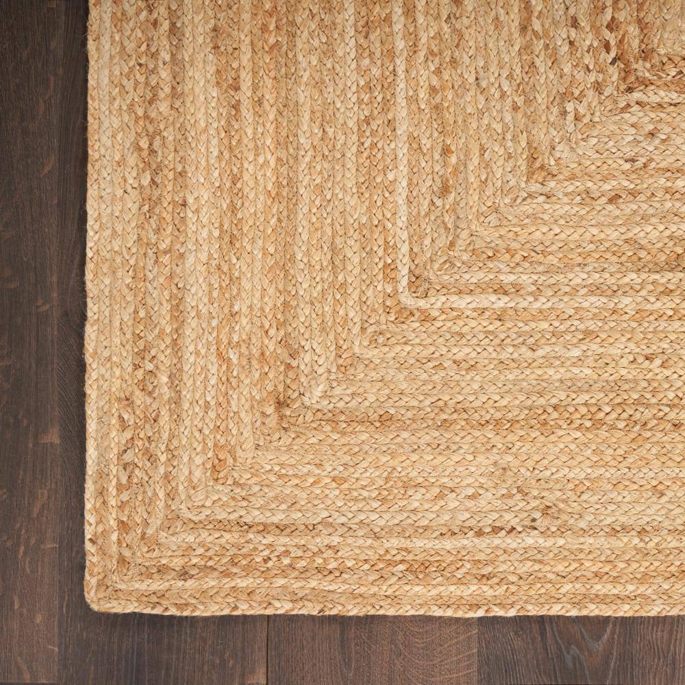 Nourison Handwoven Natural Jute Indoor Area Rug Natural 4' x 6'