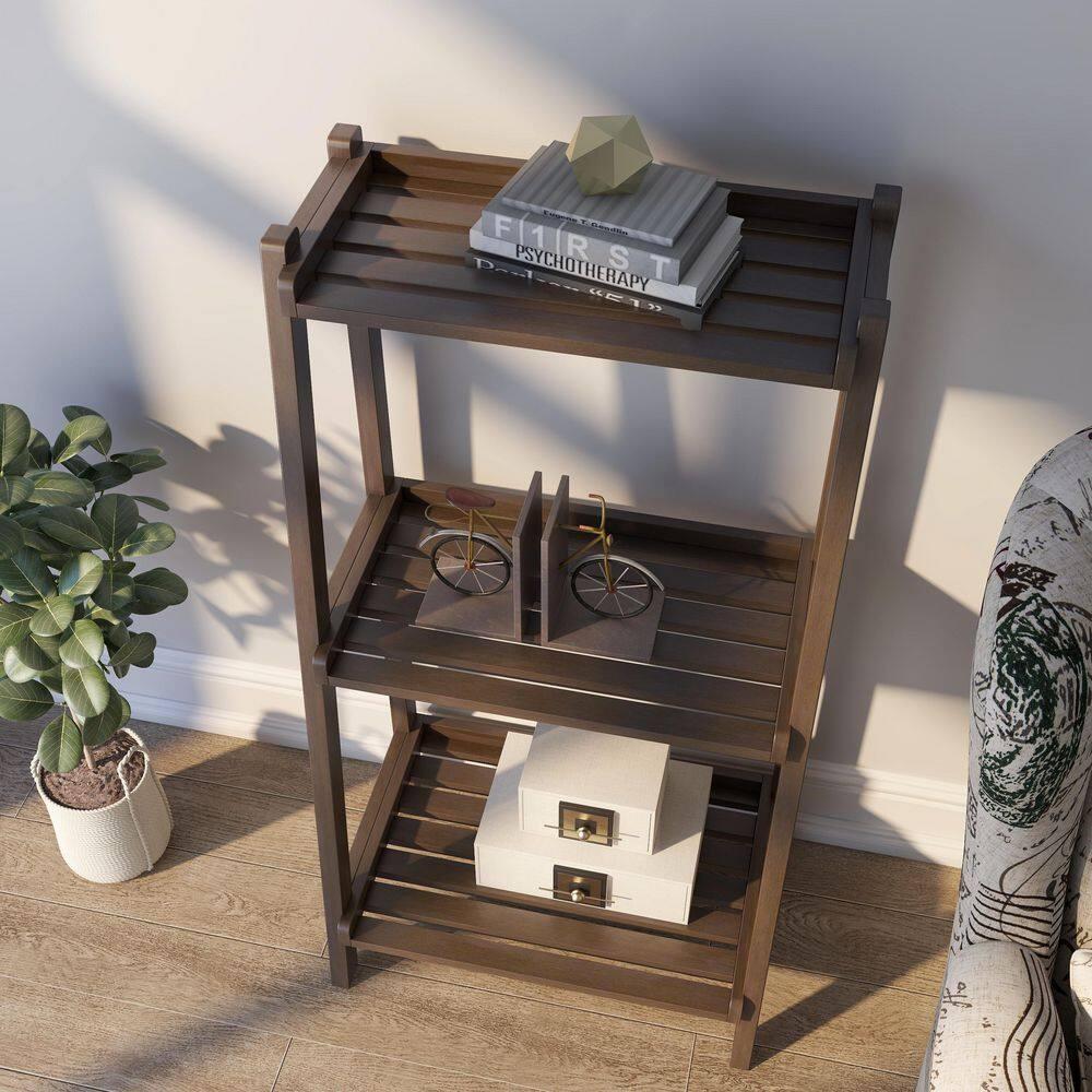 NewRidge Home Solid Wood Dunnsville 3-Tier Ladder Shelf, Bookcase, Display. Color Options.