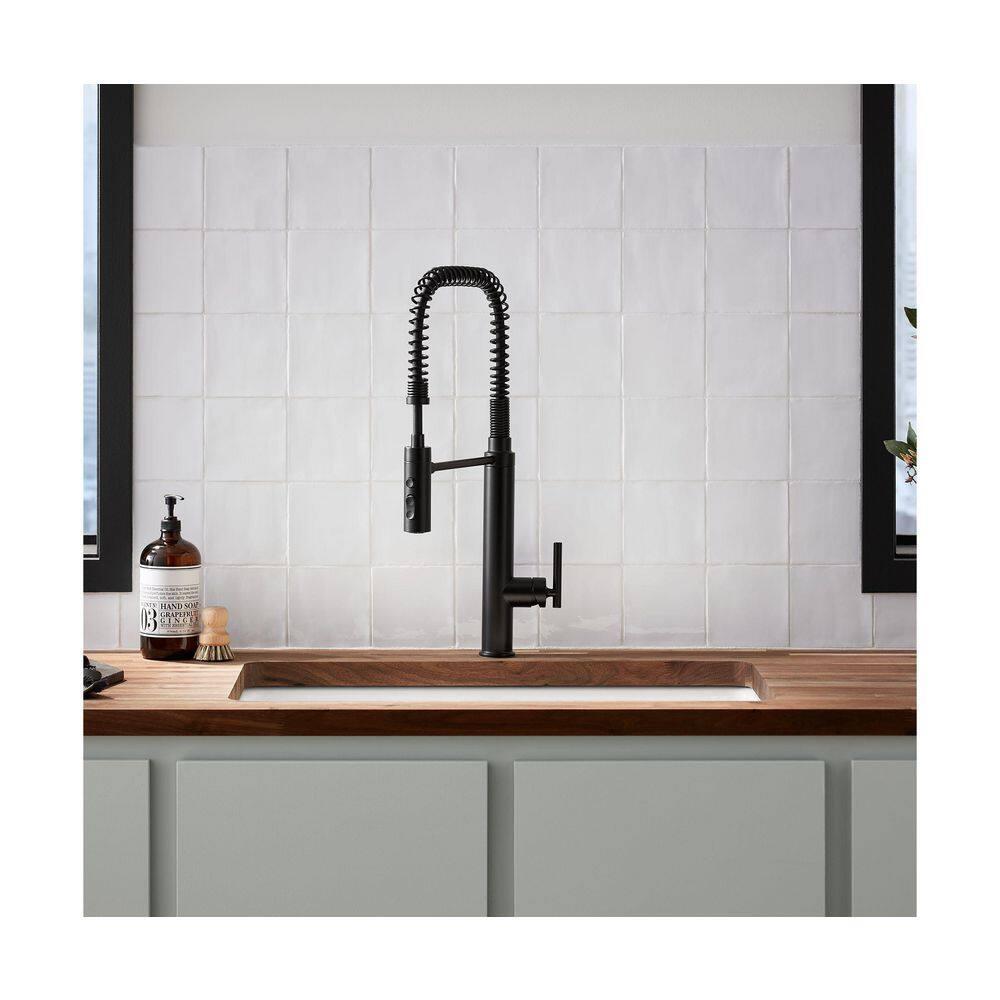 Kohler Purist® Single Handle Semi-Professional Pre-Rinse Kitchen Faucet with Pull Down Sprayer