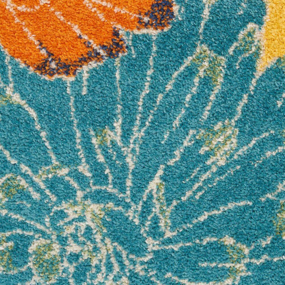 Nourison Allur Oversized Flowers Indoor Area Rug Yellow Multicolor 7'10" x 9'10"