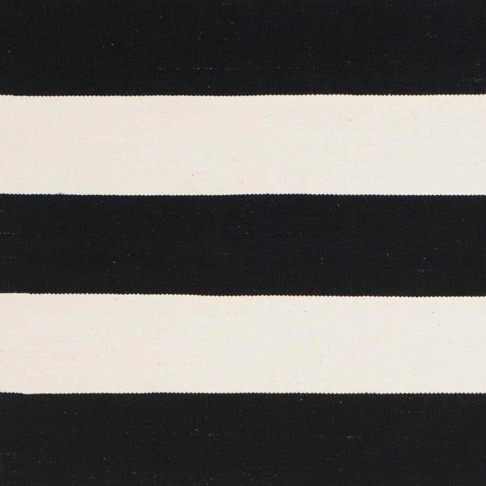 Montauk MTK712 Hand Woven Indoor Area Rug - Black/Ivory - 9'x12' - Safavieh