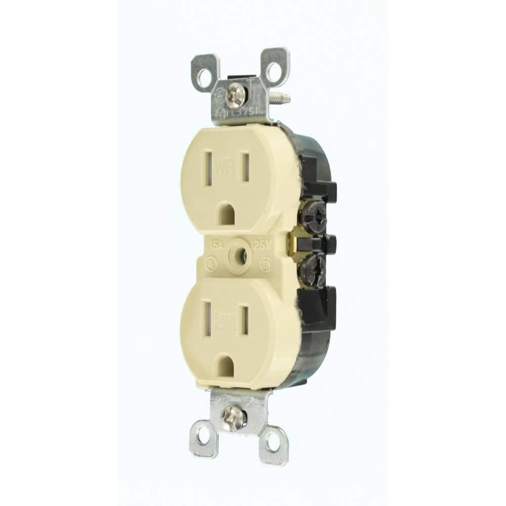 Leviton W5320-T0I W5320-T0I 15 Amps 125 V Duplex Ivory Outlet 5-15R
