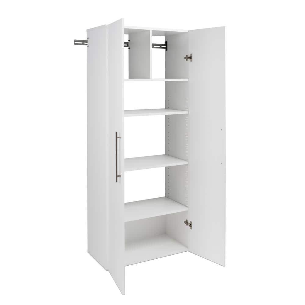 30" Hangups Large Storage Cabinet White - Prepac: Wall Mounted, Workshop & Office Organizer