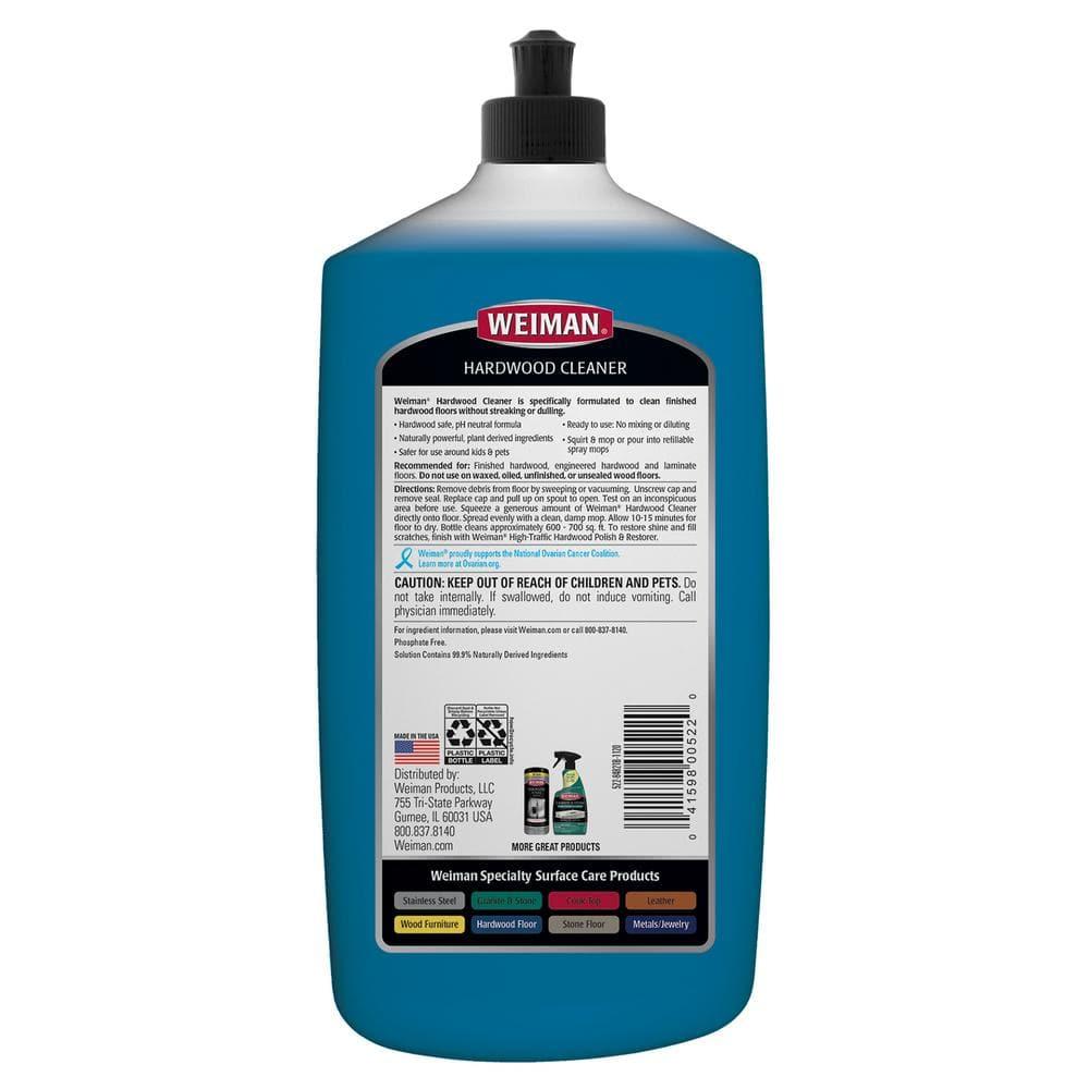 WEIMAN Hardwood Floor Cleaner, 32 oz Squeeze Bottle, Each