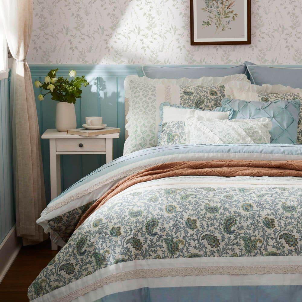 Madison Park Dawn 9 Piece Cotton Percale Comforter Set