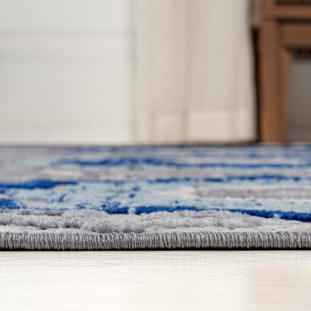 9'x 12' Mediterranean Medallion Indoor/Outdoor Area Rug, Blue/Gray - JONATHAN Y