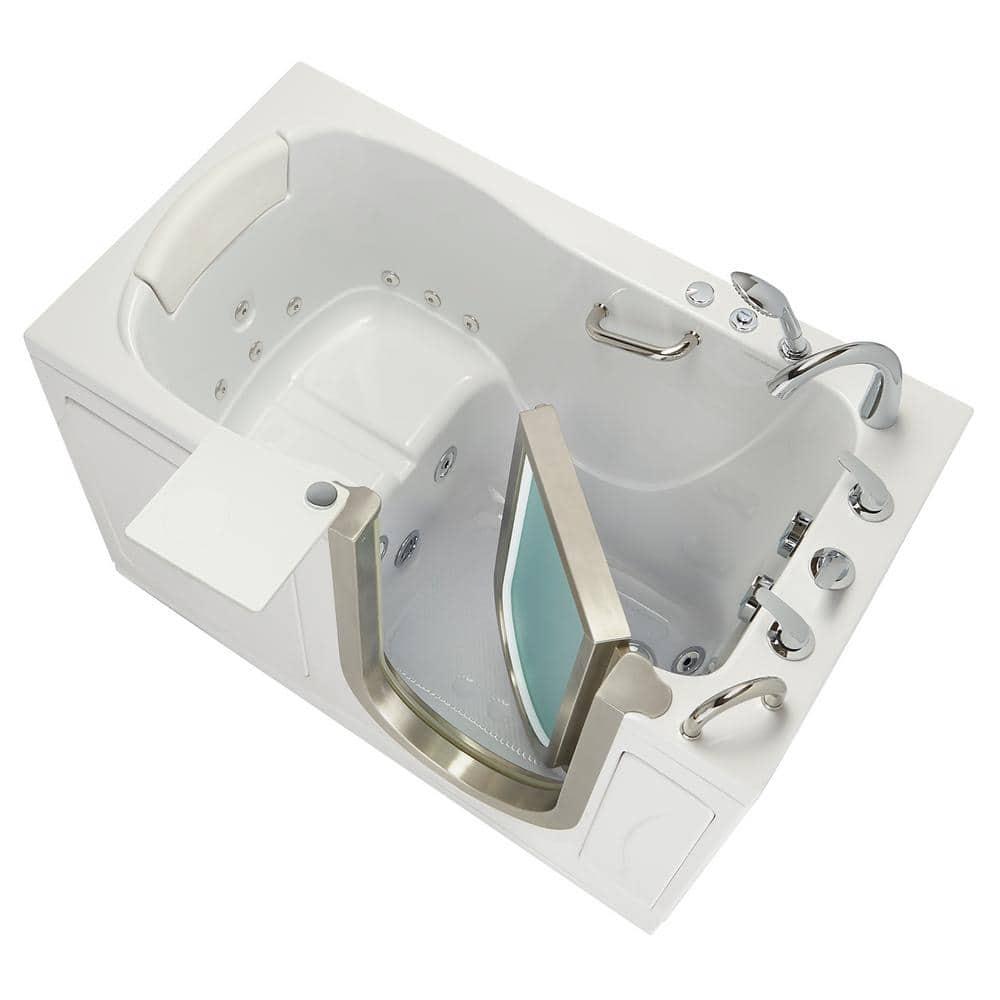 Royal 32"x52" Acrylic Hydro Massage Walk-In Bathtub, Heated Seat, Fast Fill Faucet, 2" Dual Drain