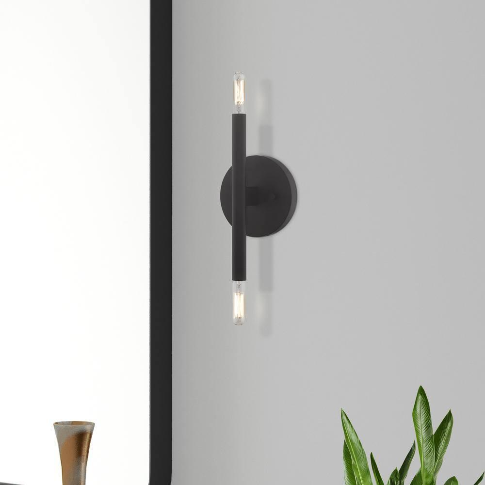 Livex Lighting Copenhagen 2 - Light Wall Light in  Black