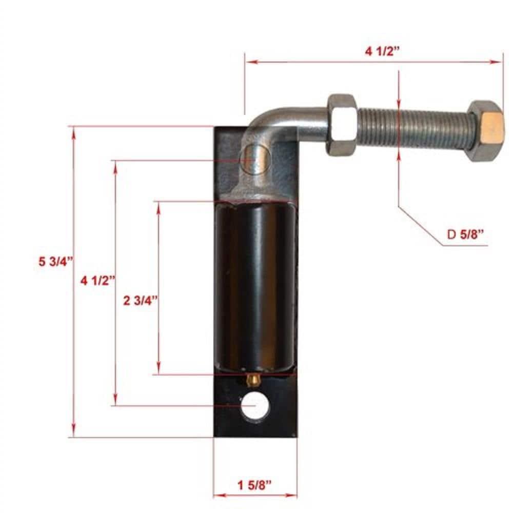 Hinge J-Bolt for Driveway Gates Metal Bolts & Screws