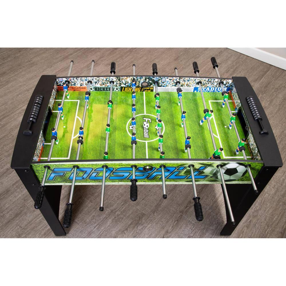 Hathaway Playoff 4-Foot Foosball Table, with Analog Scoring and Leg Levelers