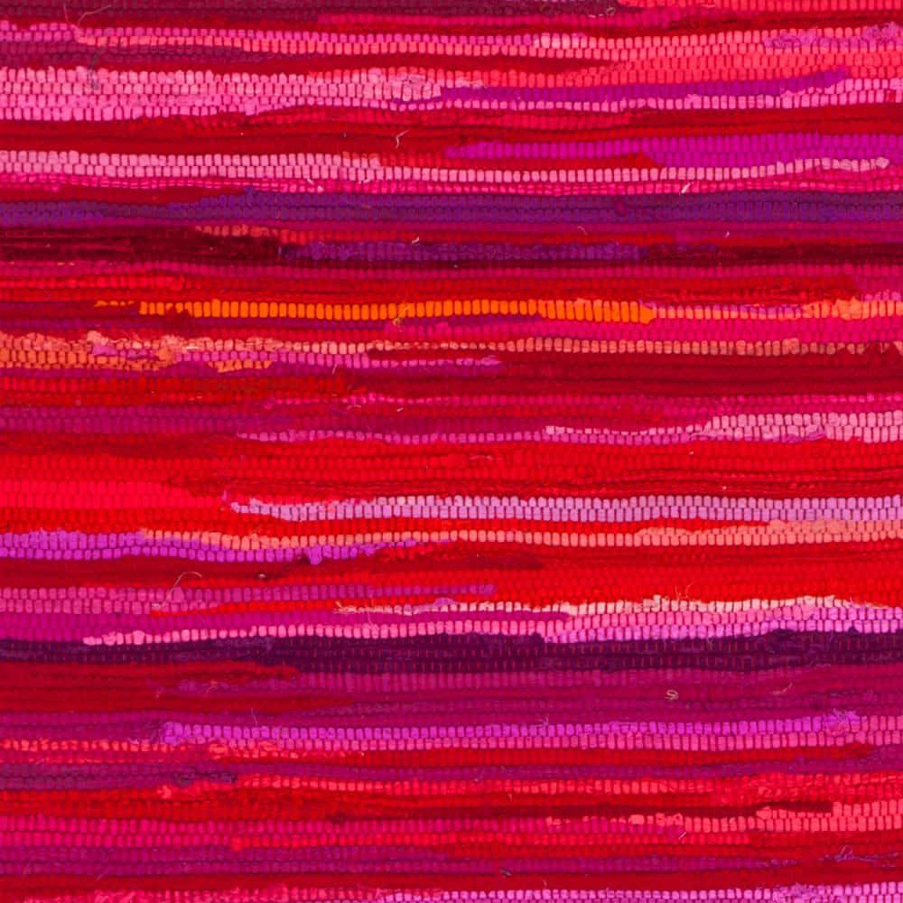 Rag Runner Rug RAR130 Hand Woven Runner Rug - Red/Multi - 2'3"x8' - Safavieh.