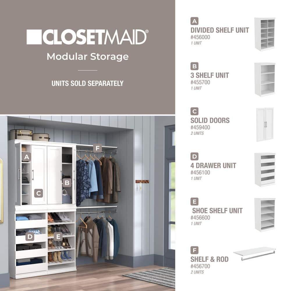 Modular Storage 36.02" W Shelf & Closet Rod
