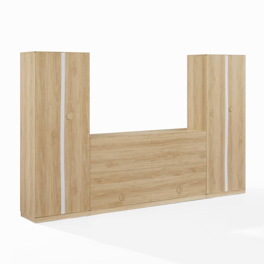 Crosley Furniture Isla 3-Piece Sideboard And Pantry Set- Sideboard & 2 Pantries