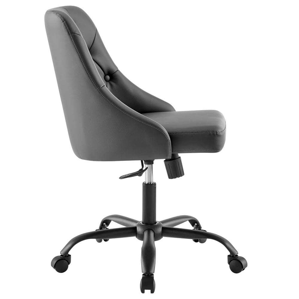 Modway Distinct Tufted Swivel Vegan Leather Office Chair