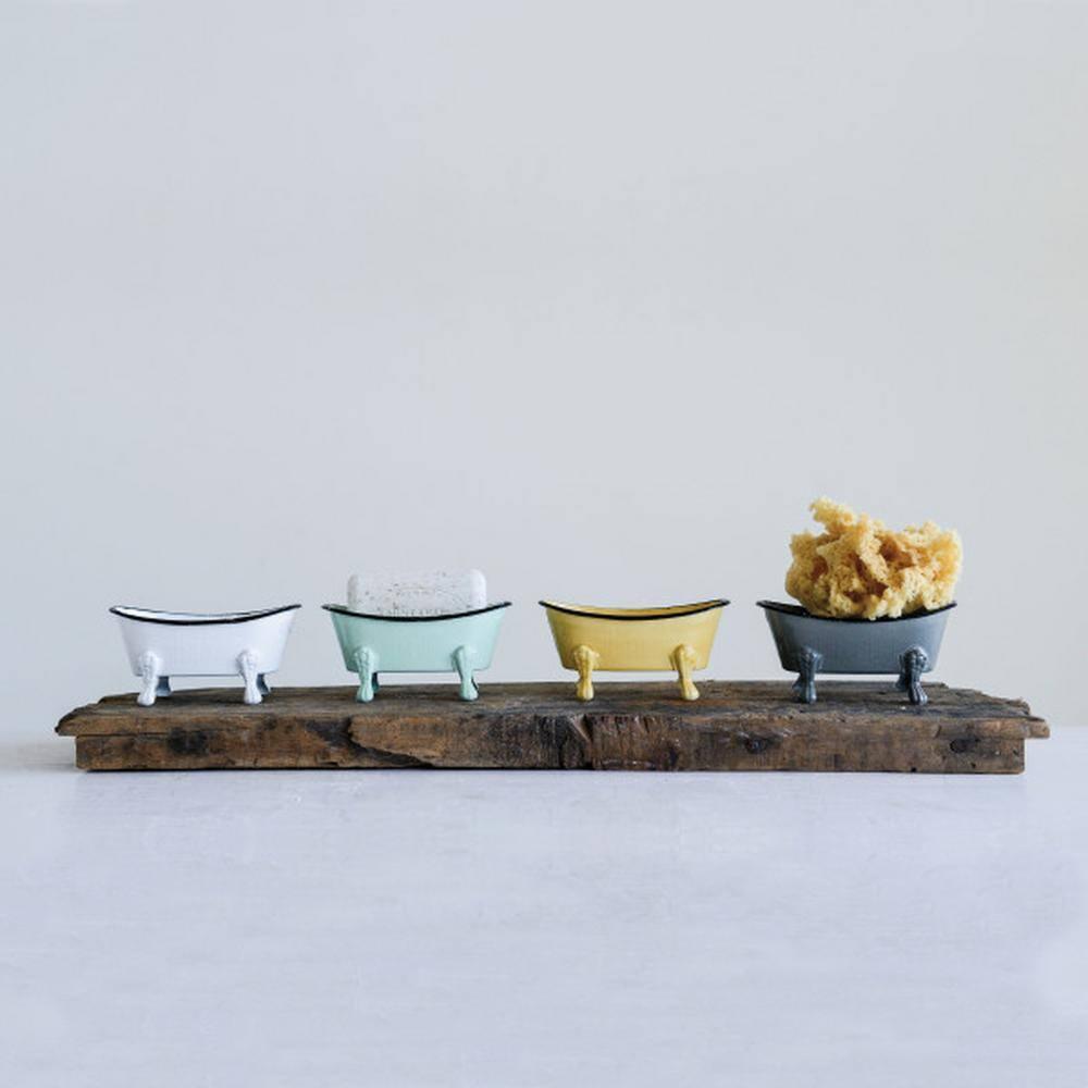 Desert Fields Metal Bathtub Soap Dishes (Set of 4 Colors)