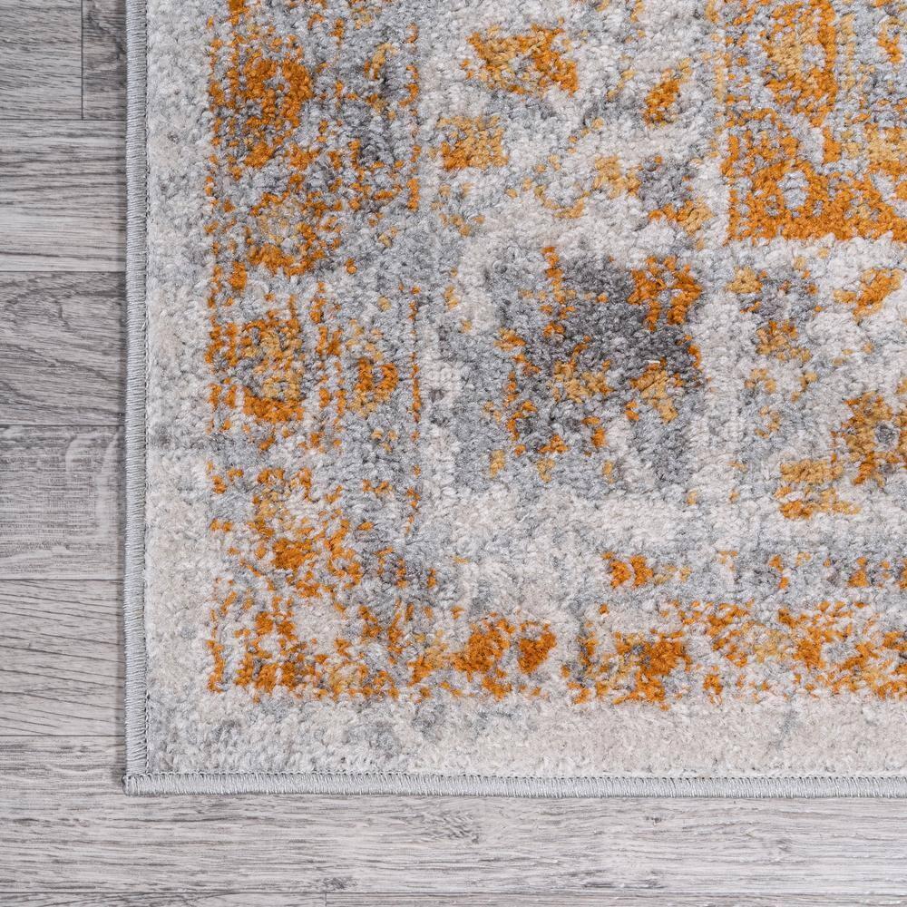 4'x6' Indhira Ornate Medallion Persian Area Rug, Orange/Cream - JONATHAN Y