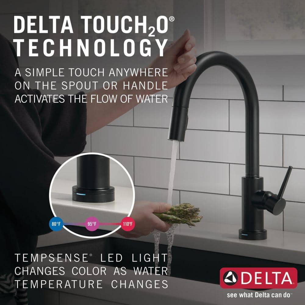 Trinsic Pull Down Sprayer Touch and Voice Control Kitchen Sink Faucet, Touch Control Kitchen Faucet