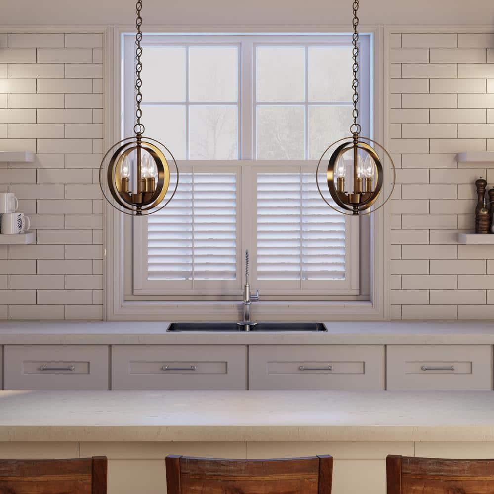 Progress Lighting Equinox 3-Light Mini-Pendant, Antique Bronze, No Shade
