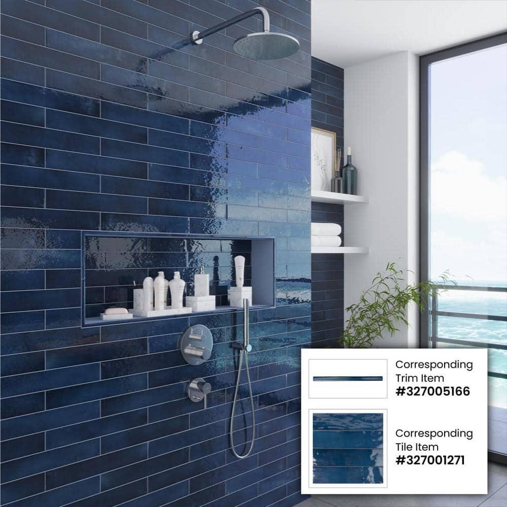 Apollo Tile Silken 7.9'' L x 0.5'' W Ceramic Round Tile Trim (Set of 10)