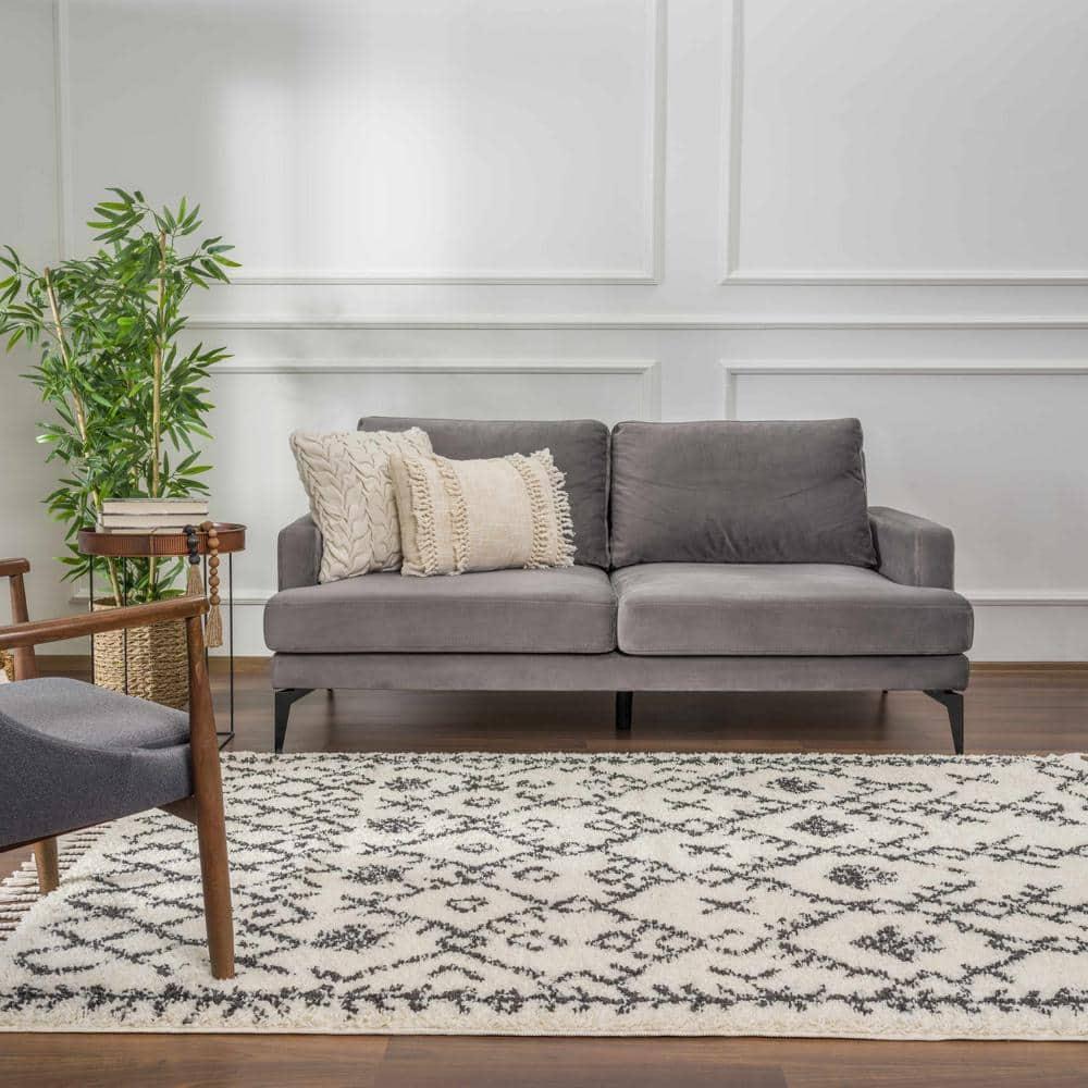 Hauteloom Rectangle Area Rug   Charcoal