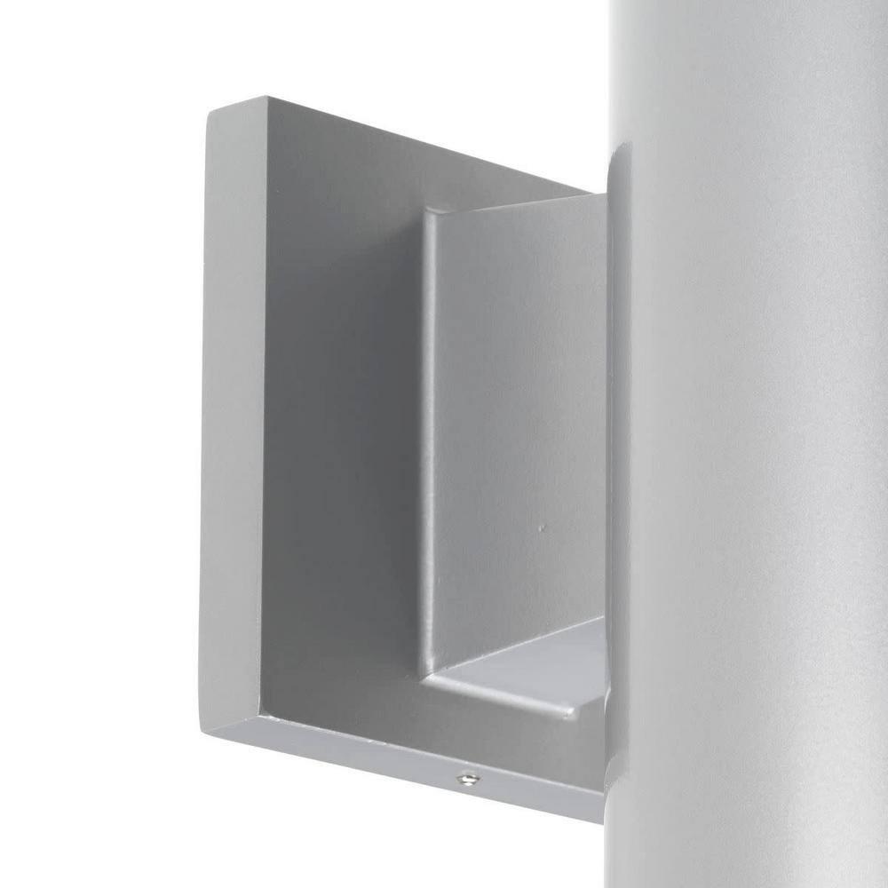 Progress Lighting, Cylinders Collection, 2-Light Wall Light, Metallic Gray, Aluminum, Antique Bronze Shade