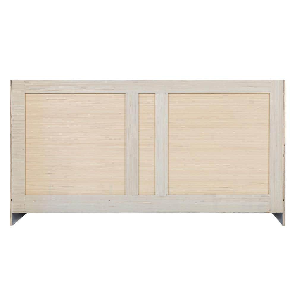 Design House Brookings 60 Inch Bathroom Vanity, Ready to Assemble, Solid Wood, Sherwin Williams – Design House, 599019-