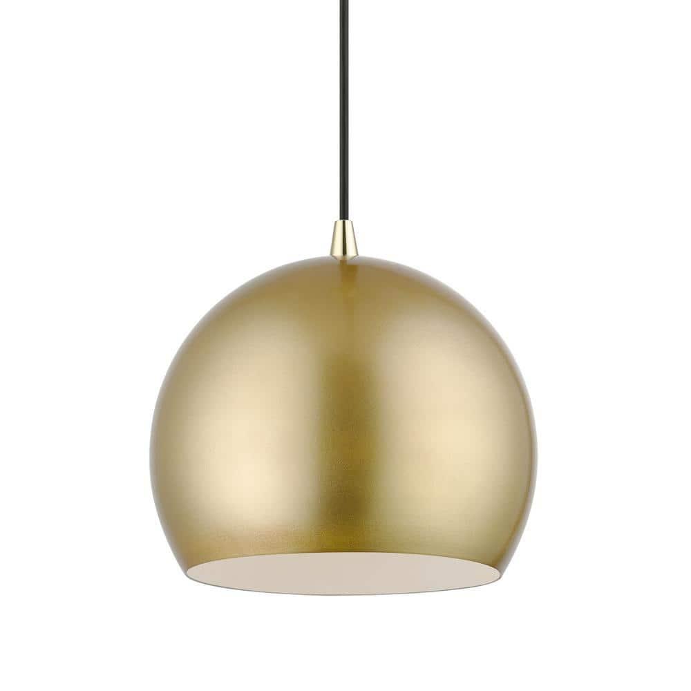 Livex Lighting Piedmont 1 - Light Pendant in  Soft Gold/Polished Brass
