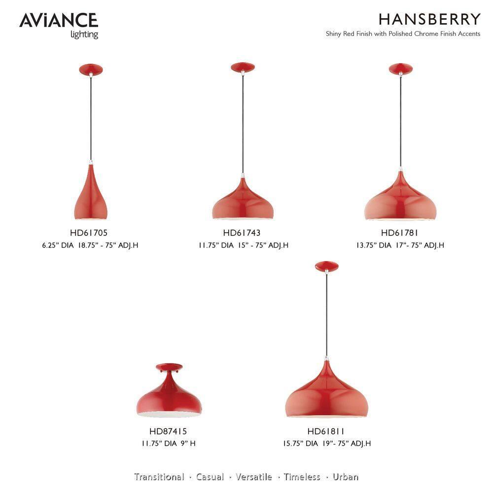 Schultz Single Light Metal Dimmable Pendant