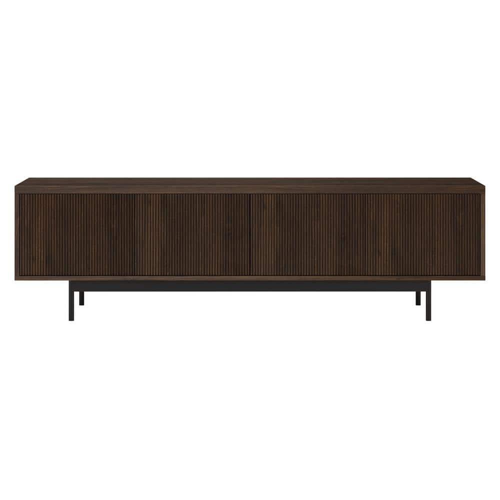 Evelyn&Zoe Whitman Rectangular TV Stand for TV's up to 75" in Alder Brown