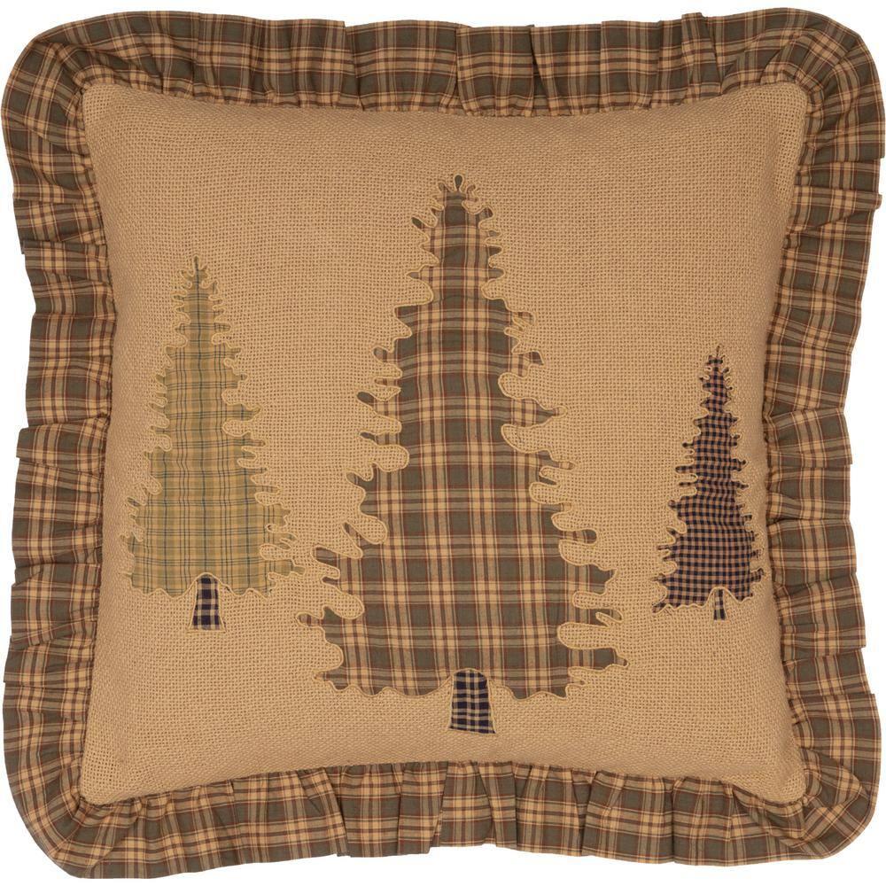 Cedar Ridge Buttons Cotton Reversible Throw Pillow