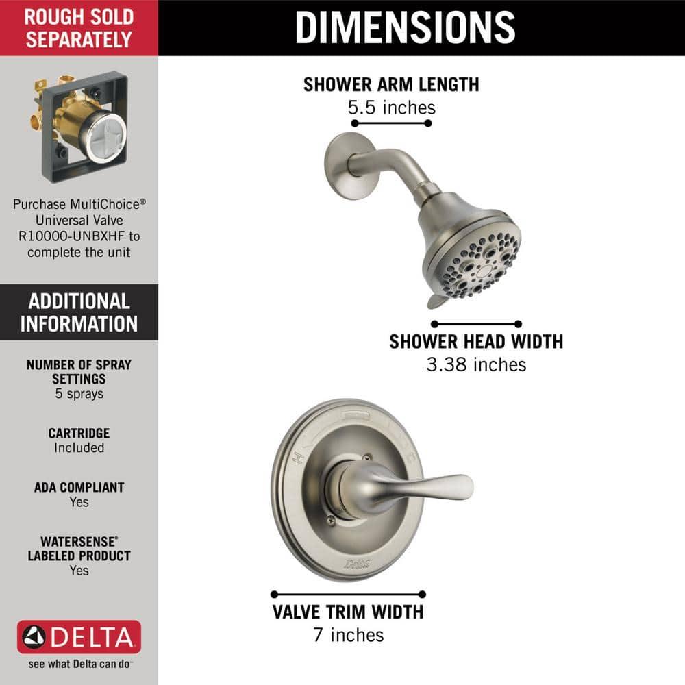 Classic Single-Function Shower Faucet Set, Shower Valve Trim kit