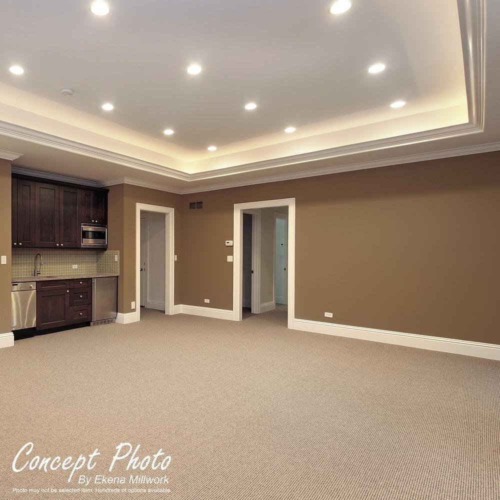 White PVC Quarter Round Moulding, 0.75" x 96"